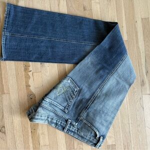 7 For All Mankind Women's Boot Cut Jeans - Dark and Light Blue